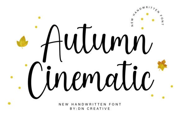 Autumn Cinematic: A Timeless Handwritten Font for Modern Designers