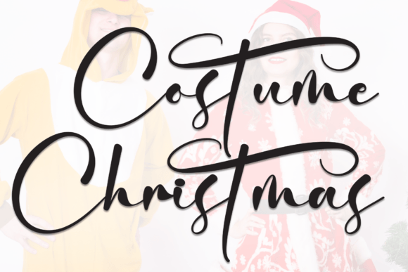 Costume Christmas: A Stylish Script Font for Modern Design Needs