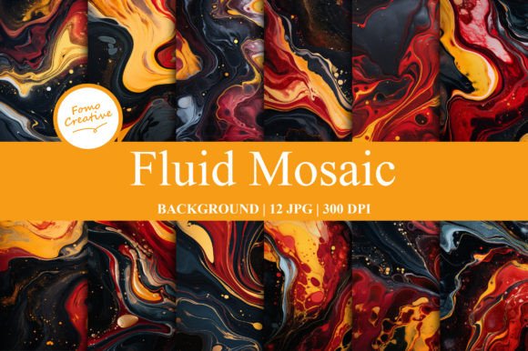 Fluid Mosaic Backgrounds: A Creative Tool for Designers and Crafters