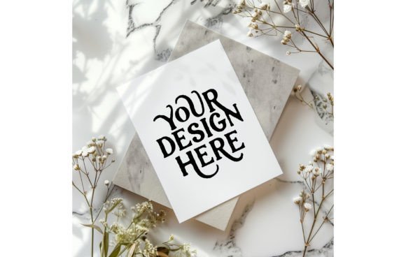 Invitation Card, White Mockup 4: A High-Quality Digital Asset for Modern Designers
