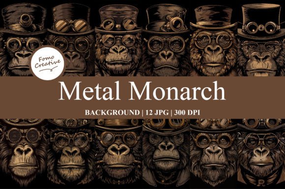 Metal Monarch: High-Quality Digital Paper Backgrounds for Creative Projects