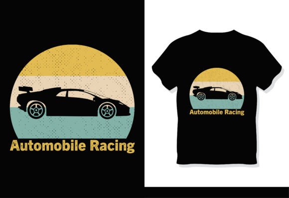 Retro 80s 90s Automobile Tshirt Design: A Timeless Creative Asset