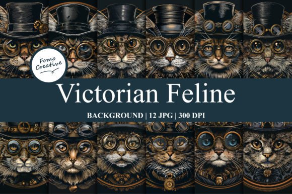 Victorian Feline: A Creative Asset for Modern Digital Designers and Entrepreneurs