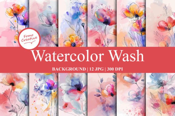Watercolor Wash Backgrounds for Modern Design